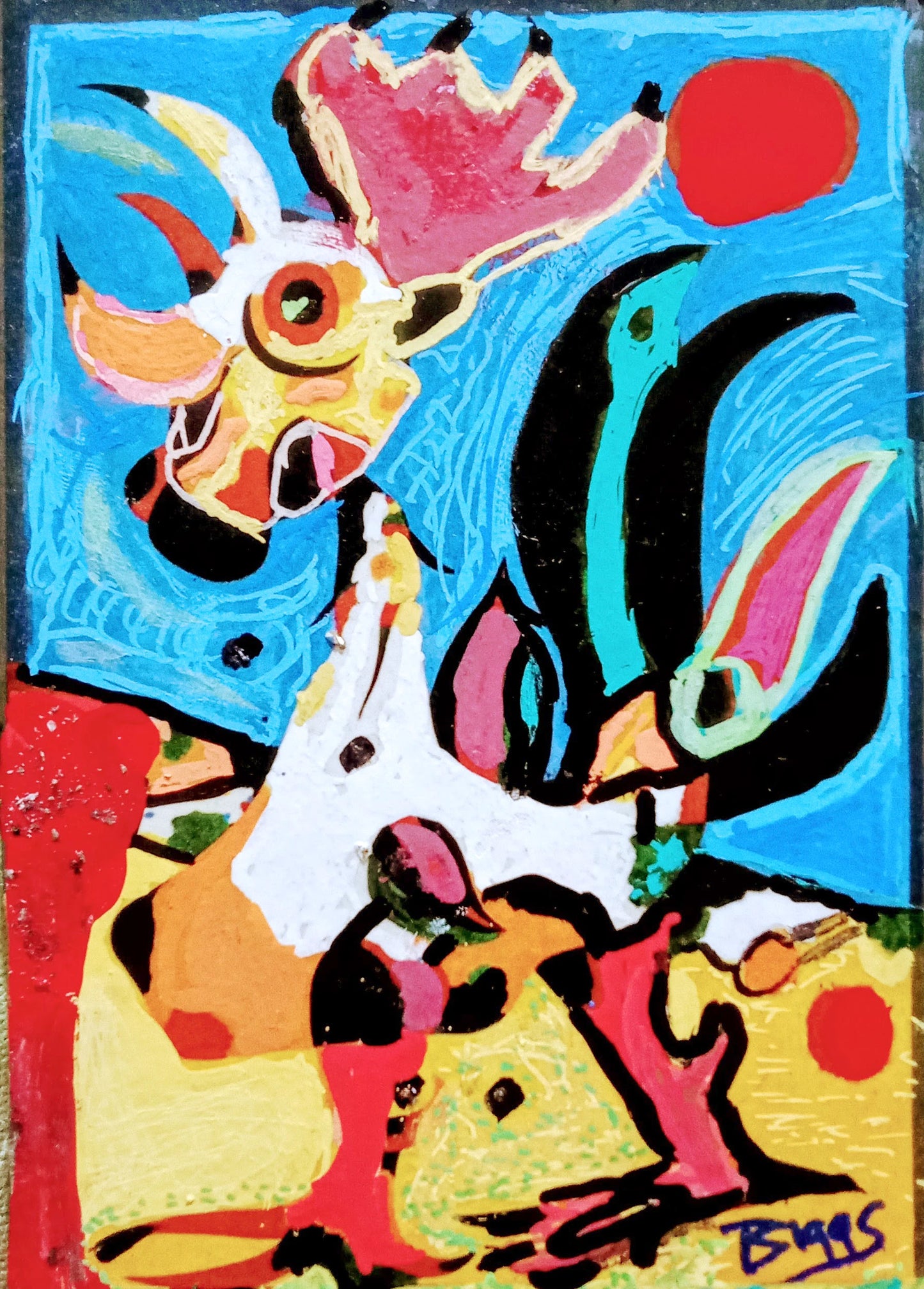 Fauvist Style Ash To Art In Loving Memory Of A Sister (Price on Request)