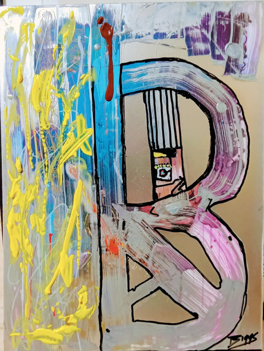 Bitcoin Original Artwork – Colourful Crypto Pop Art by Biggs