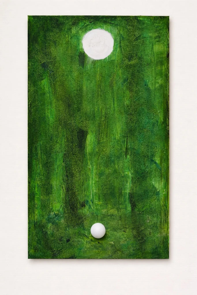 “一杆进洞” – Original Golf Art Dedicated to Haotong Li by Biggs