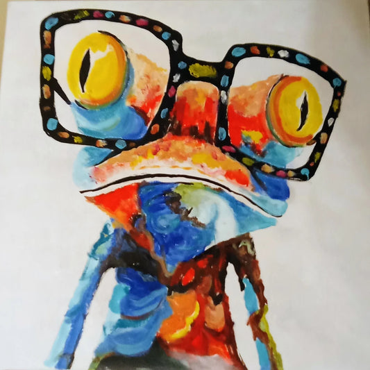 The Crazy Frog Original Artwork – Colourful Pop Art Frog by Biggs