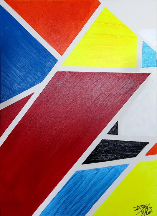 The Matrix Original Artwork – Geometric Abstract Canvas by Biggs