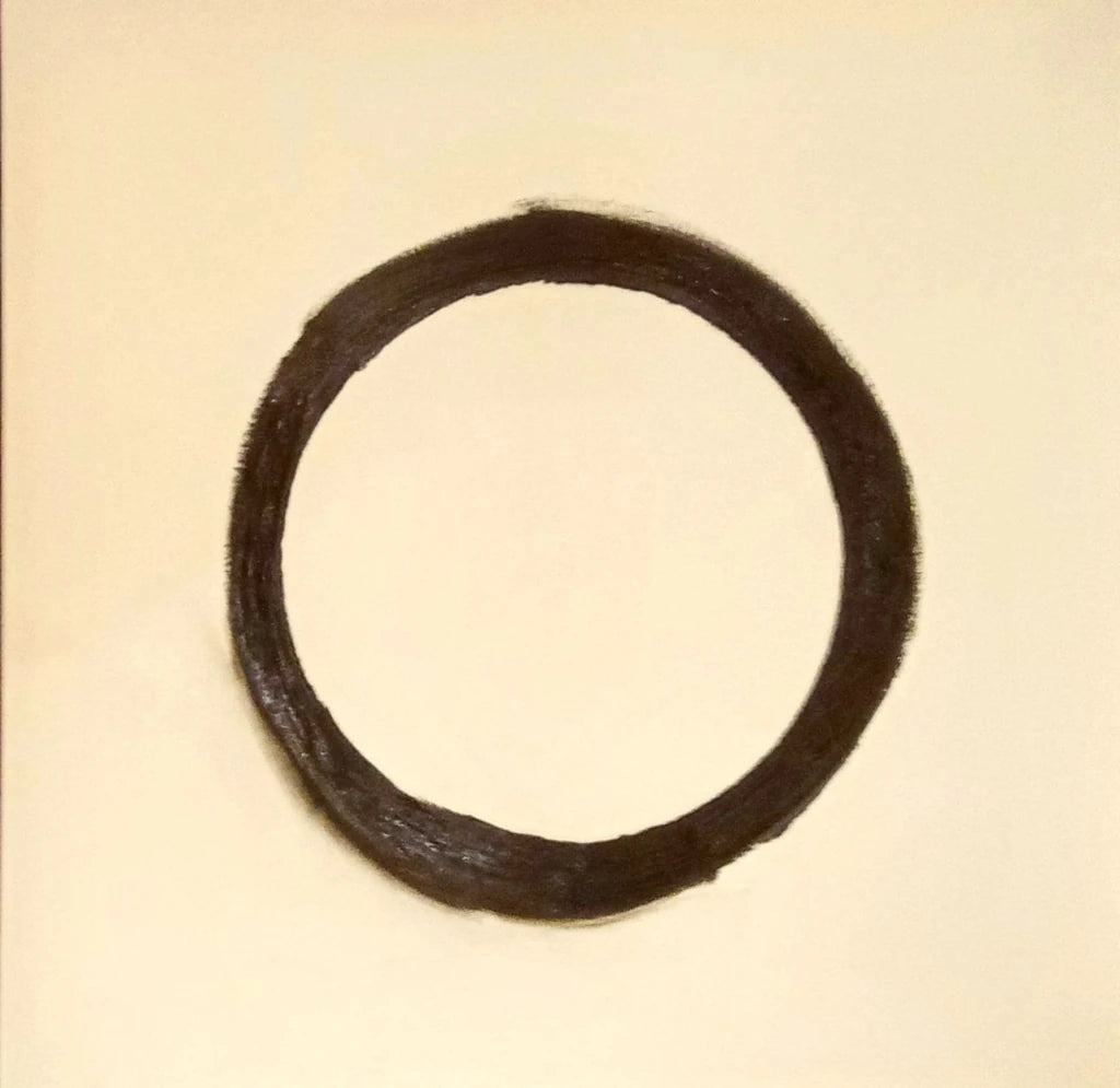 The Ring Original Artwork – Minimal Black Circle Canvas by Biggs