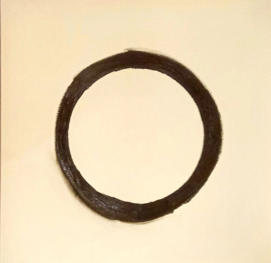 The Ring Original Artwork – Minimal Black Circle Canvas by Biggs