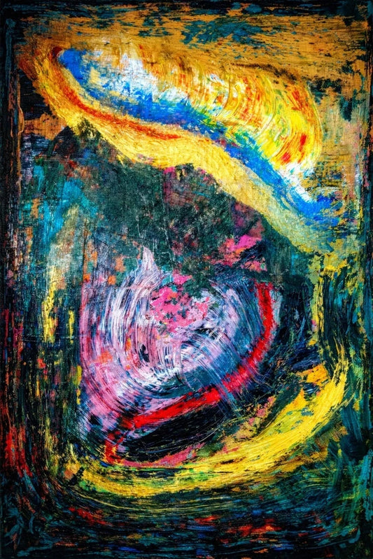 Thriller Original Artwork – Dark Abstract Acrylic Canvas by Biggs