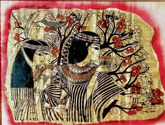 Walk Like An Egyptian Original Papyrus Artwork by Biggs (Authentic from Egypt)