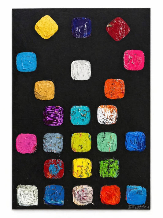 Roll The Dice Original Artwork – Colourful Abstract Canvas by Biggs